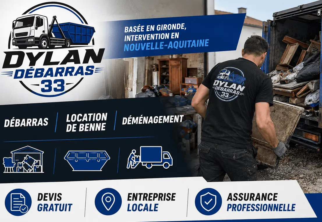 Location de benne et débarras en Nouvelle-Aquitaine